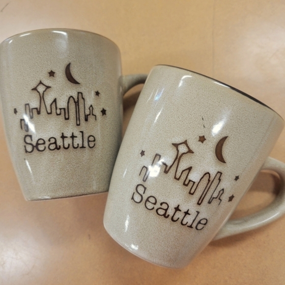 SNCO ☕SET of 2 "Seattle Coffee Capital Of The World" Mugs [NWT] - Picture 3 of 11